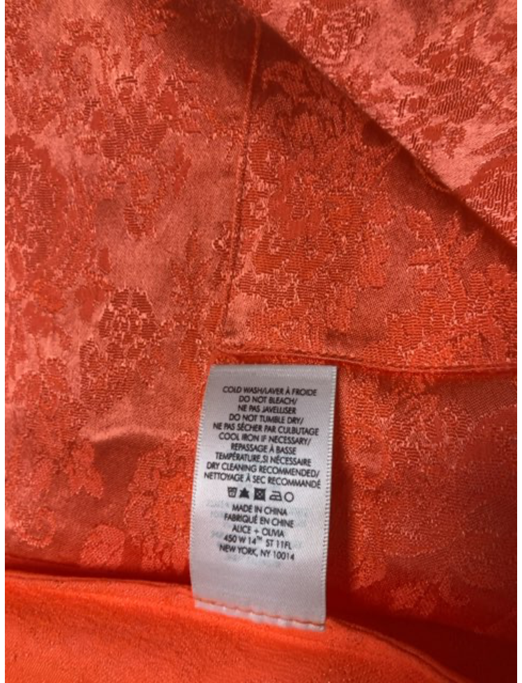 Alice + Olivia Blazer orange